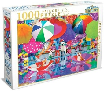 Tilbury Premium Series 1000 Piece Raining Cats & Dogs Puzzle