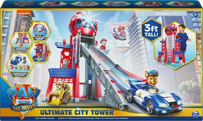 paw patrol movie tower playset
