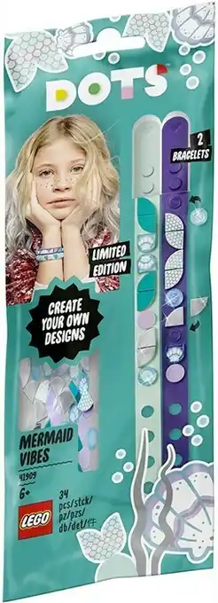 Kmart LEGO Dots Mermaid Vibes Bracelets - 41909 offer