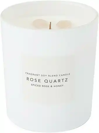 Rose Quartz Fragrant Candle - White