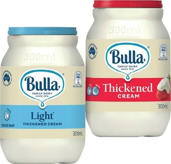 IGA Bulla Thickened Cream or Light 300mL offer