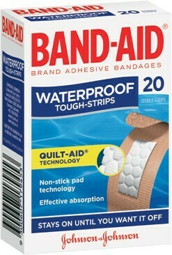 IGA Band-Aid Waterproof Tough Strips 10-20 Pack offer