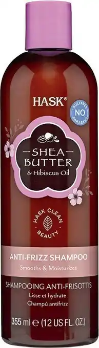 Priceline Hask Shea Butter & Hibiscus Oil Anti-Frizz Shampoo 355mL offer
