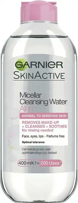 Priceline Garnier Micellar Cleansing Water All in 1 400mL offer