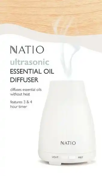 Priceline Natio Ultrasonic Essential Oil Diffuser offer