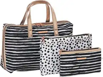 Priceline Models Prefer White Stripe & Spot Duffle Set 3 Piece offer
