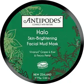 Priceline Antipodes Halo Skin-Brightening Facial Mud Mask 75g offer