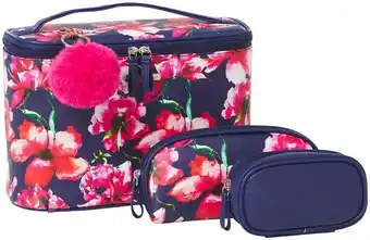 Models Prefer Flower Blush Traincase Set 3 Piece