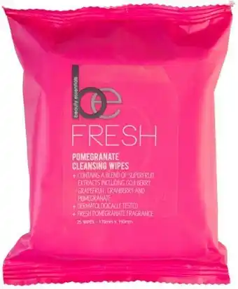 Priceline Beauty Essentials Pomegranate Cleansing Wipes 25 Wipes offer