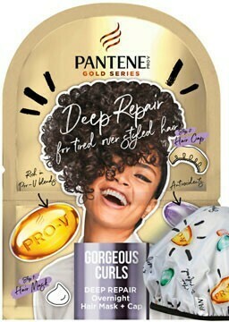 Priceline Pantene Hair Mask & Cap Gold Series Deep Repair 20mL offer