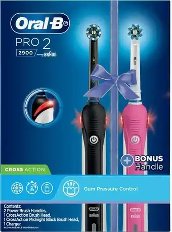 Priceline Oral-B Pro 2 2900 Cross Action Electric Toothbrush offer