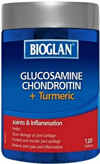 Priceline Bioglan Glucosamine Chondroitin + Turmeric 120 Tablets offer