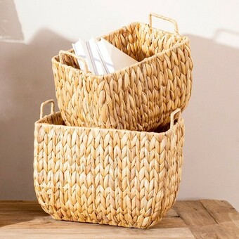 Pillow Talk Noah Rectangle Basket by Habitat offer