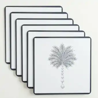 Pillow Talk Byron Palm Coaster & Placemat Packs by M.U.S.E. offer