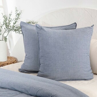 Java Light Blue European Pillowcase by Habitat