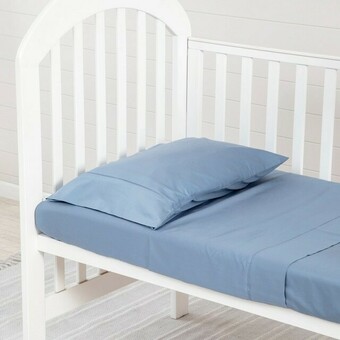 Pillow Talk 400 Thread Count Bamboo Cotton Cot Sheet Set by Habitat offer
