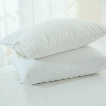 Pillow Talk Cotton Pillow Protector by Cotton Select offer
