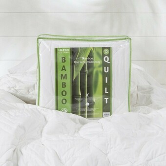 Pillow Talk Washable Bamboo 350gsm Quilt by Hilton offer