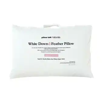 White Duck Feather/Down Surround Pillow by Pillow Talk Naturals