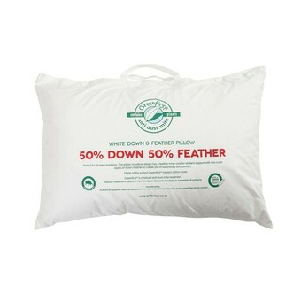 Pillow Talk White Duck Down/Feather Pillow by Greenfirst® offer