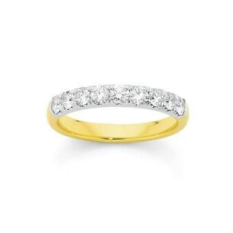 Angus & Coote 18ct Gold Round Brilliant Cut Diamond Anniversary Band offer