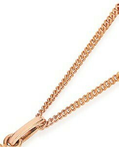 Angus & Coote 9ct Rose Gold 50cm Solid Curb Chain offer