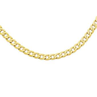 Angus & Coote 9ct Gold Men's 60cm Solid Bevelled Close Curb Chain offer