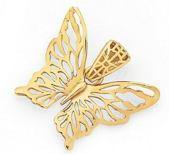 Goldmark 9ct Gold Lace Butterfly Pendant offer