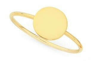 Goldmark 9ct Gold Round Disc Dress Ring offer