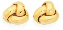 9ct Gold 5mm Love Knot Stud Earrings