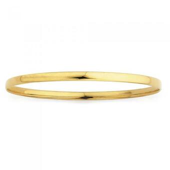 Goldmark 9ct Gold 4x65mm Solid Comfort Bangle offer