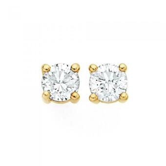Goldmark 9ct Gold Diamond Round Brilliant Claw Set Studs offer