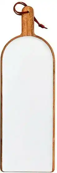 Salisbury & Co Calla Mango Wood Paddle Board 66x22cm in Natural/White