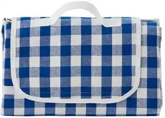 Salisbury & Co 2 Person Picnic Rug 150x145cm in Blue/White Check