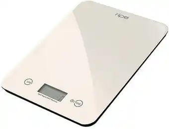 Ripe Reflection Glass Kitchen Scale 10kg in Almond