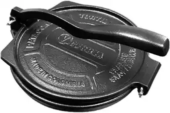 Victoria Seasoned Cast Iron Tortilla Press Heavy Duty 20cm