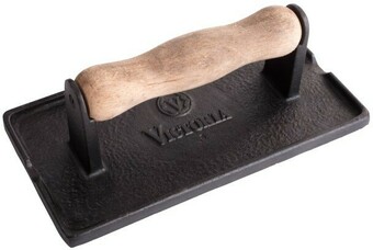Victoria Enamelled Cast Iron Grill Press