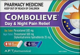 Pharmacy Best Buys Combolieve Day & Night Pain Relief 24 Tablets offer