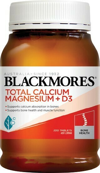 Blackmores Total Calcium Magnesium + D3 200 Tablets