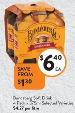 Foodworks Bundaberg Soft Drink offer