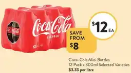 Foodworks Coca-Cola Mini Bottles offer