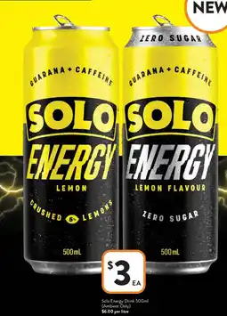 Foodworks Solo Energy Drink (Ambient Only) offer