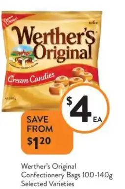 Foodworks Werther's Original Confectionery Bags offer