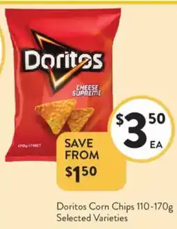 Foodworks Doritos Corn Chips offer