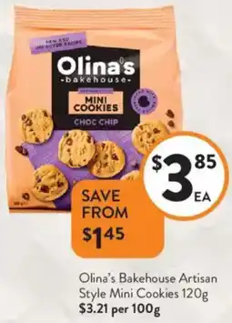 Foodworks Olina's Bakehouse Artisan Style Mini Cookies offer