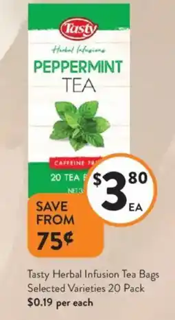 Foodworks Tasty Herbal Infusion Tea Bags offer