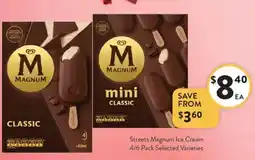 Foodworks Streets Magnum Ice Cream offer
