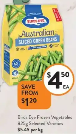 Foodworks Birds Eye Frozen Vegetables offer