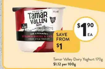 Foodworks Tamar Valley Dairy Yoghurt offer
