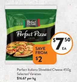 Foodworks Perfect Italiano Shredded Cheese offer